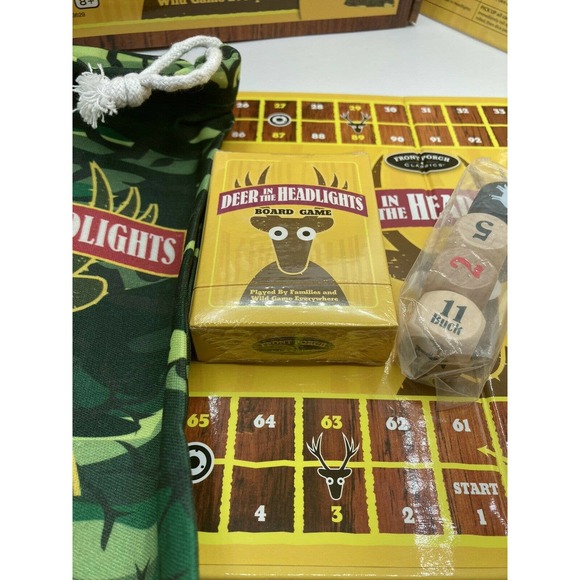 Deer In Headlights Family Strategy Dice Card Management Board Game Open Box Seal - Picture 2 of 8